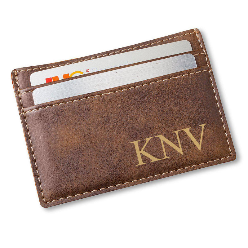 Personalized Slim Money Clip & Wallet