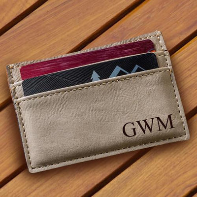 Personalized Slim Money Clip & Wallet