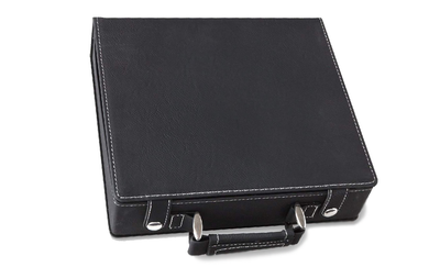 Personalized Black & Silver 100 Chip Poker Set