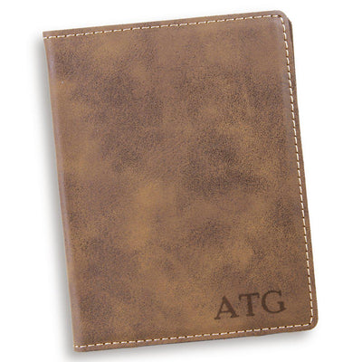 Rustic Personalized Passport Holder