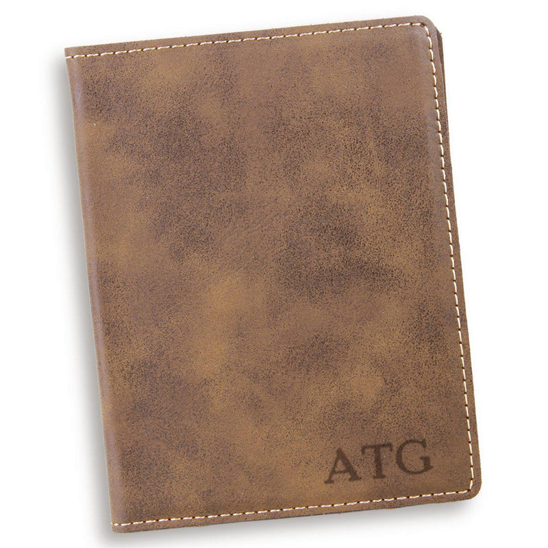 Rustic Personalized Passport Holder