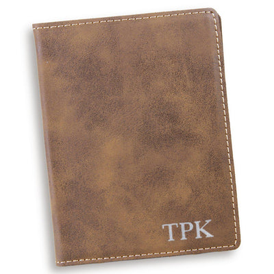 Rustic Personalized Passport Holder
