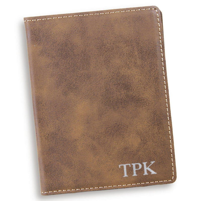 Rustic Personalized Passport Holder