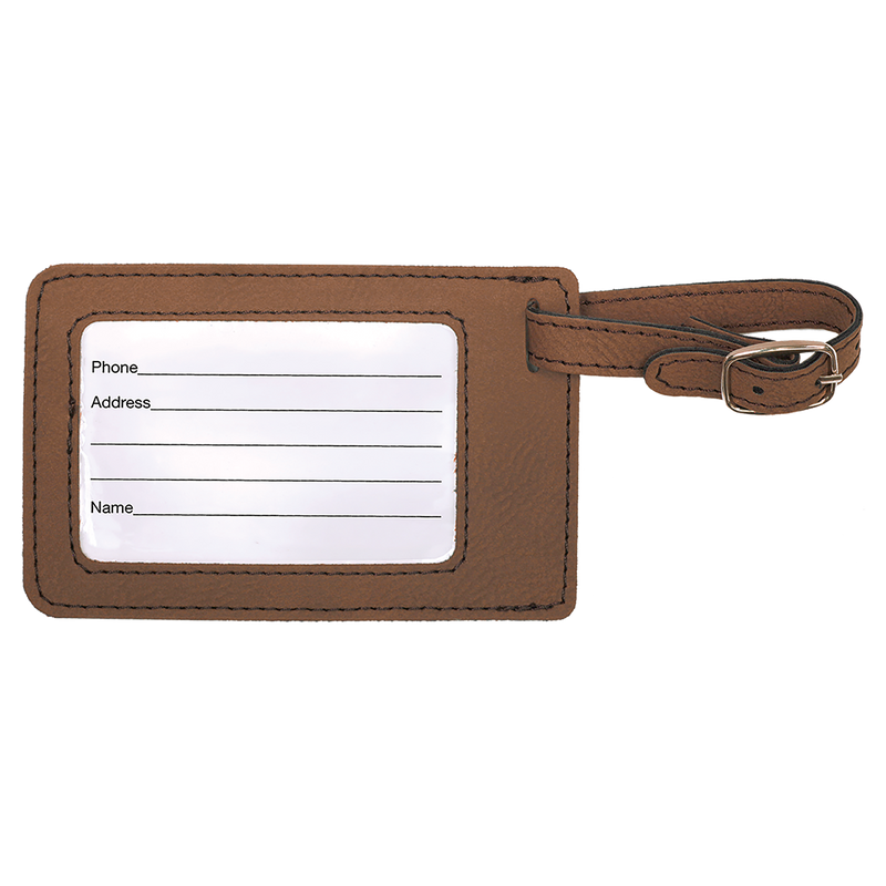 Personalized Groomsmen Leather Luggage Tags