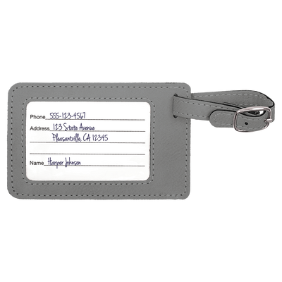 Personalized Groomsmen Leather Luggage Tags