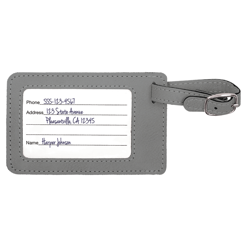 Personalized Groomsmen Leather Luggage Tags