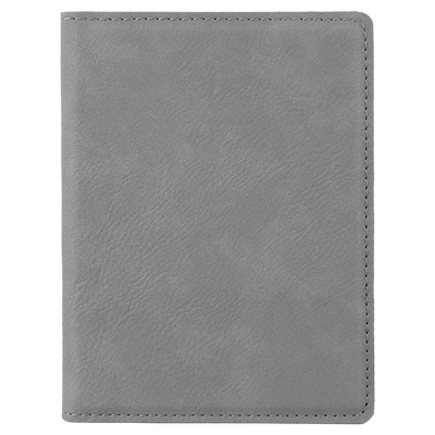 Gray Personalized Passport Holder