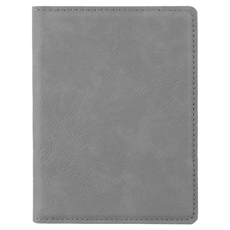 Gray Personalized Passport Holder