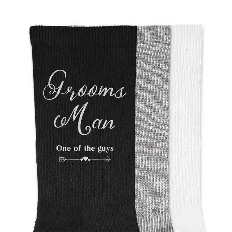 Groomsmen Wedding Party Socks with Fun Saying