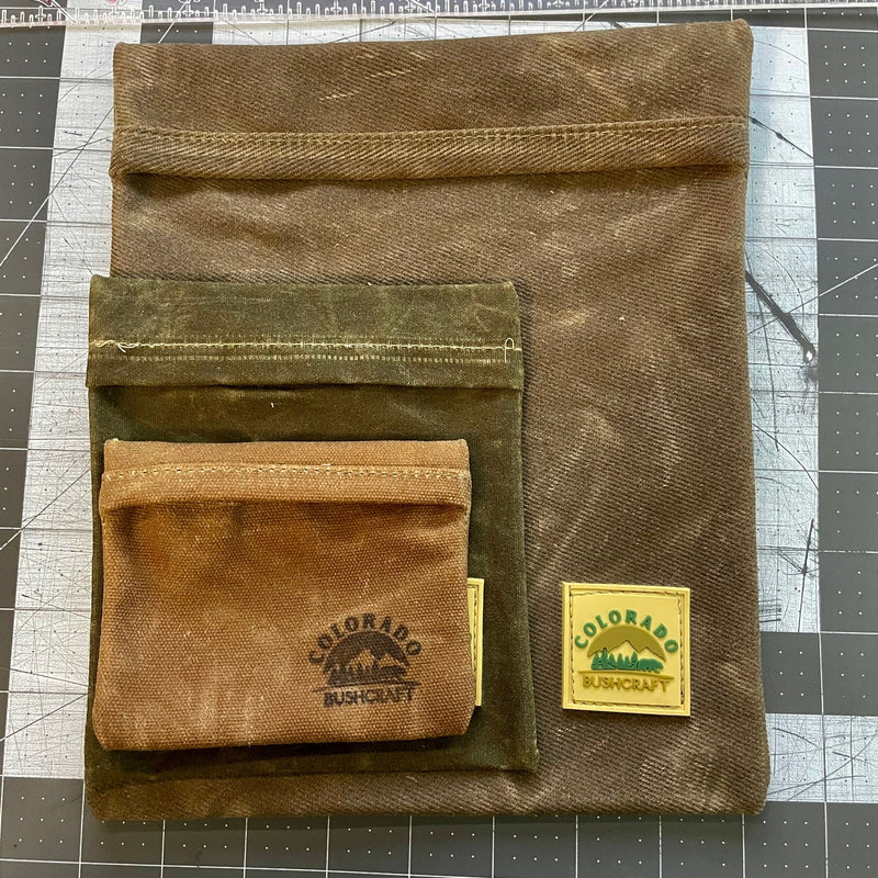 Waxed Canvas Talcum EDC Pouch