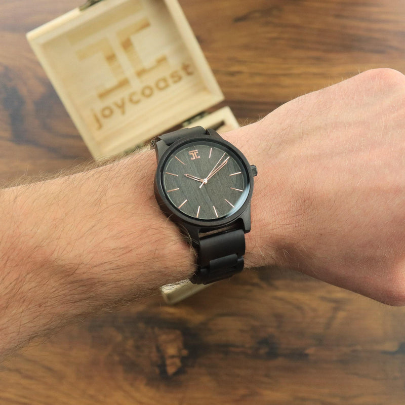 Chocolate Rose Dark Sandalwood & Rose Gold Watch