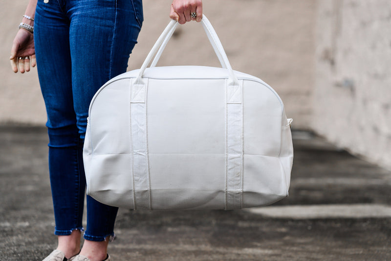 Personalized Bridesmaid Canvas Duffel Bag