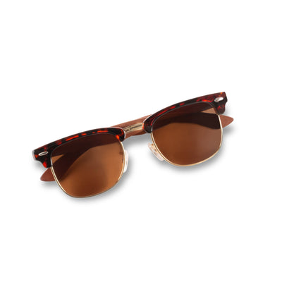 “Malcolm” Red Tortoise Club Master Sunglasses