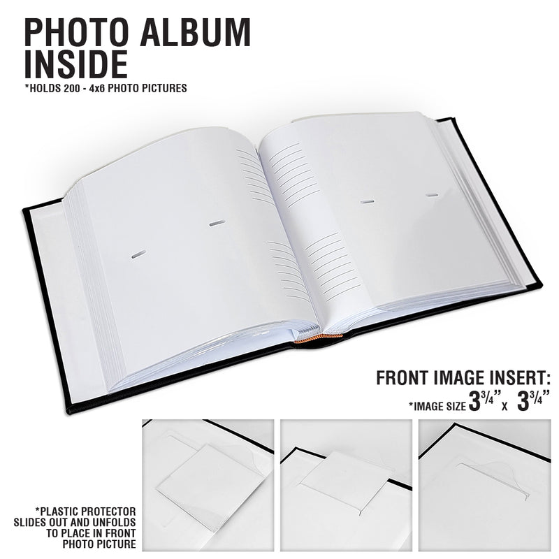 Personalized Our Wedding CREAM Leatherette Photo Album