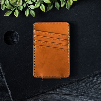 Personalized Leather Magnetic Money Clip