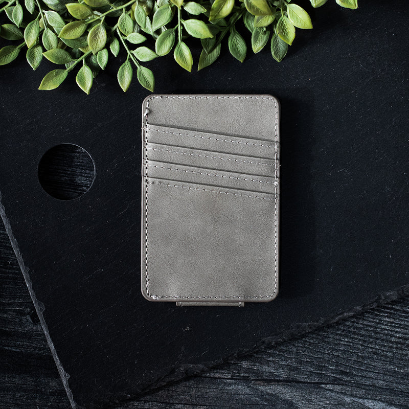 Personalized Leather Magnetic Money Clip
