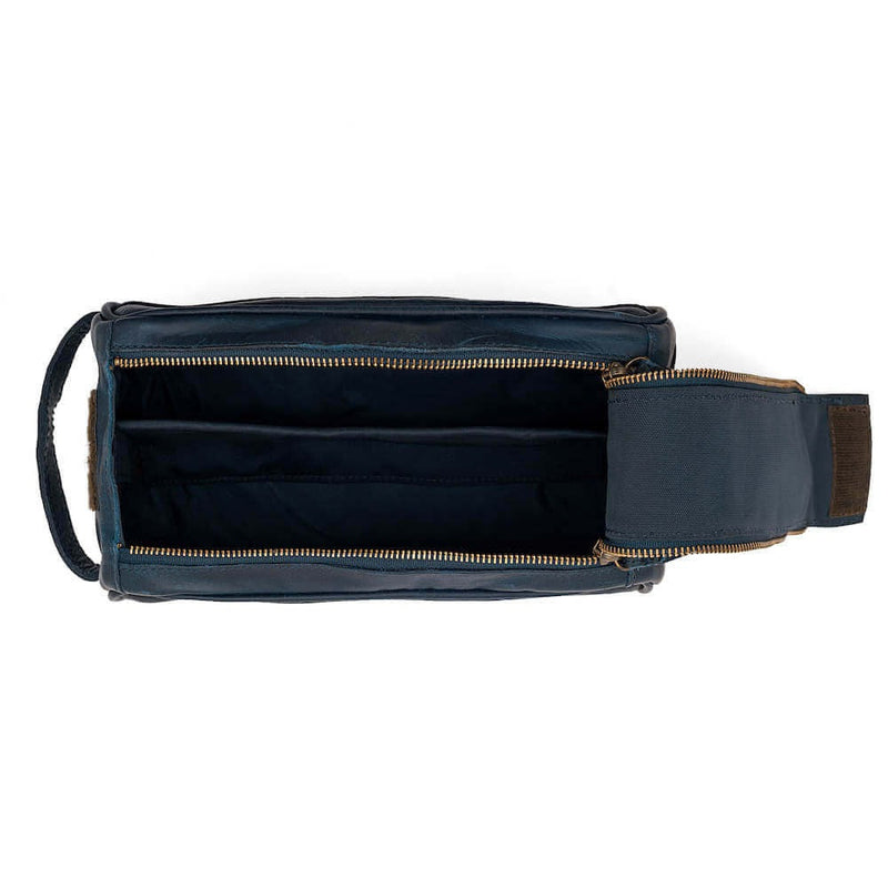 Tooled Leather Toiletry Wash Bag