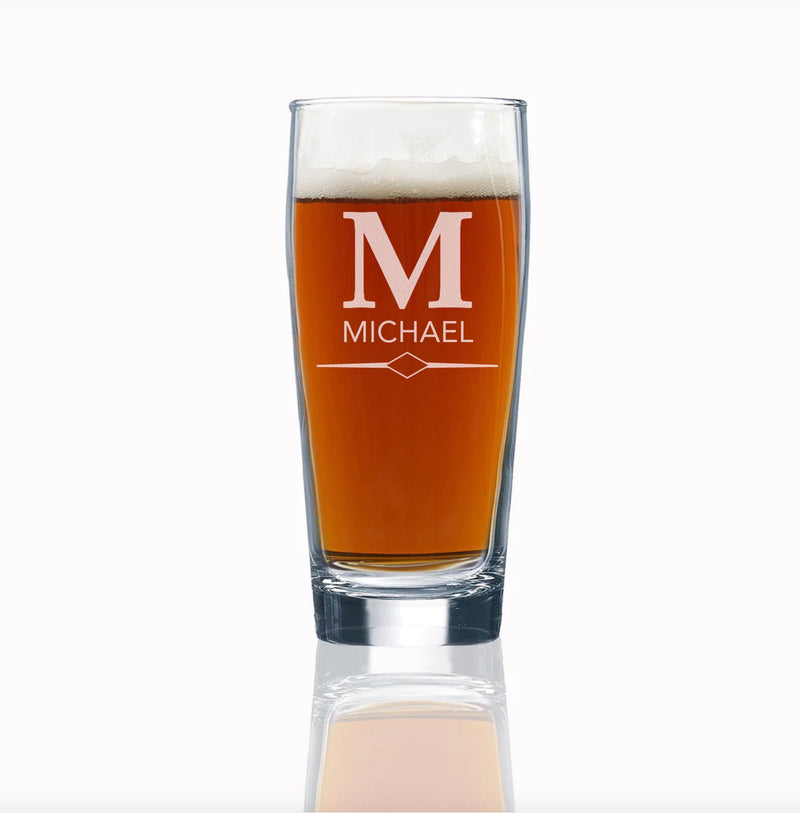 Set of 5 Personalized 16 oz. Willi Becher Beer Glasses
