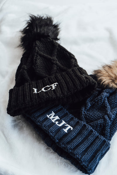 Personalized New Era®  Faux Fur Pom Beanie