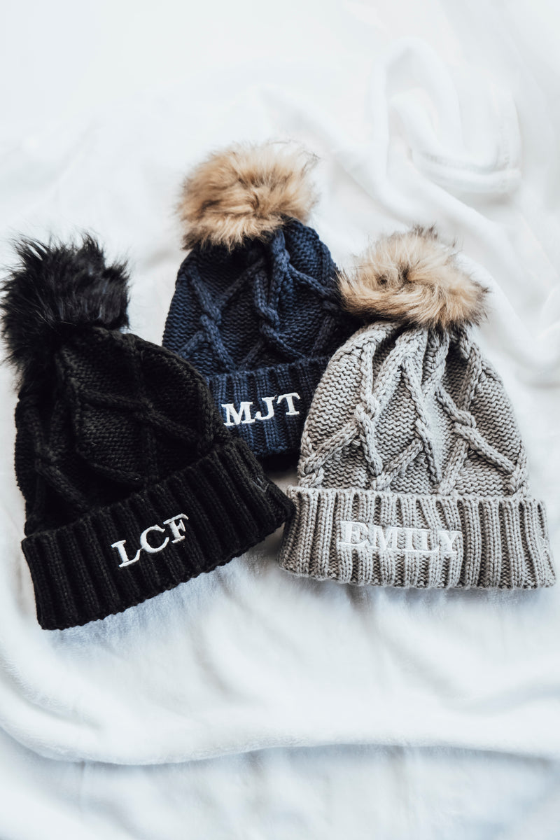 Personalized New Era®  Faux Fur Pom Beanie