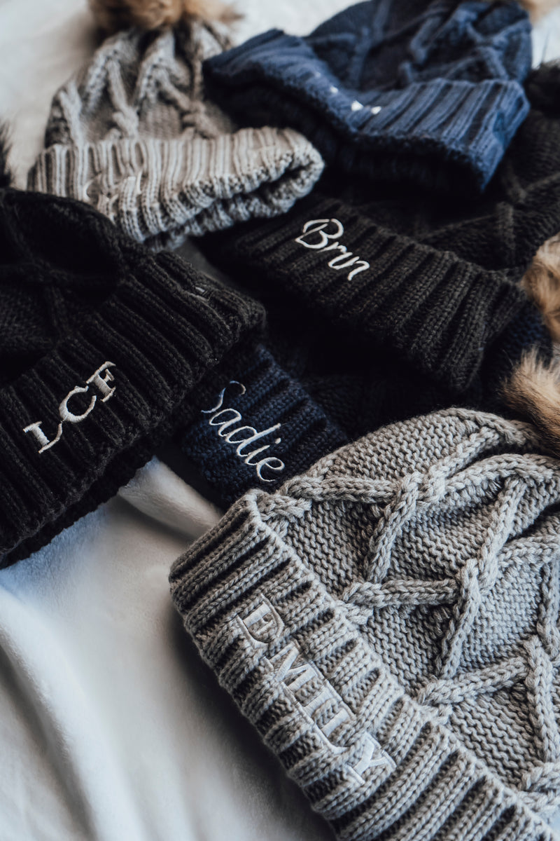 Personalized New Era®  Faux Fur Pom Beanie
