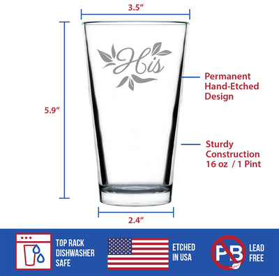 His Pint Glass