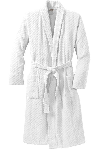Personalized Checkered Terry Shawl Collar Robe