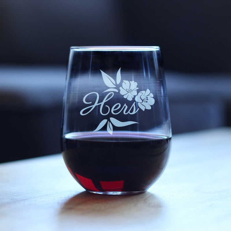 Hers Stemless Wine Glass