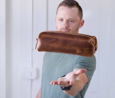 Personalized Minimalist Shave Bag