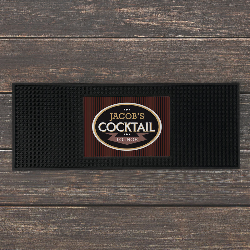 Personalized Cocktail Lounge Bar Mat