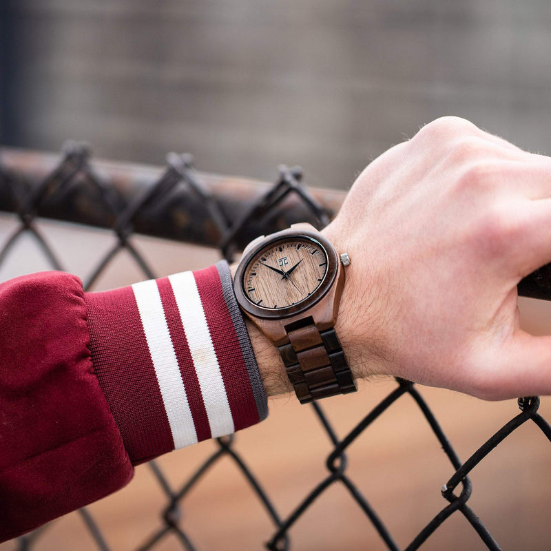 Hex Walnut & Dark Sandalwood Watch