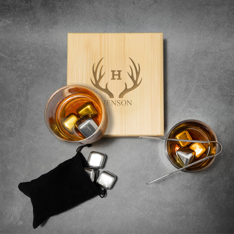 Personalized Whiskey Stones Set