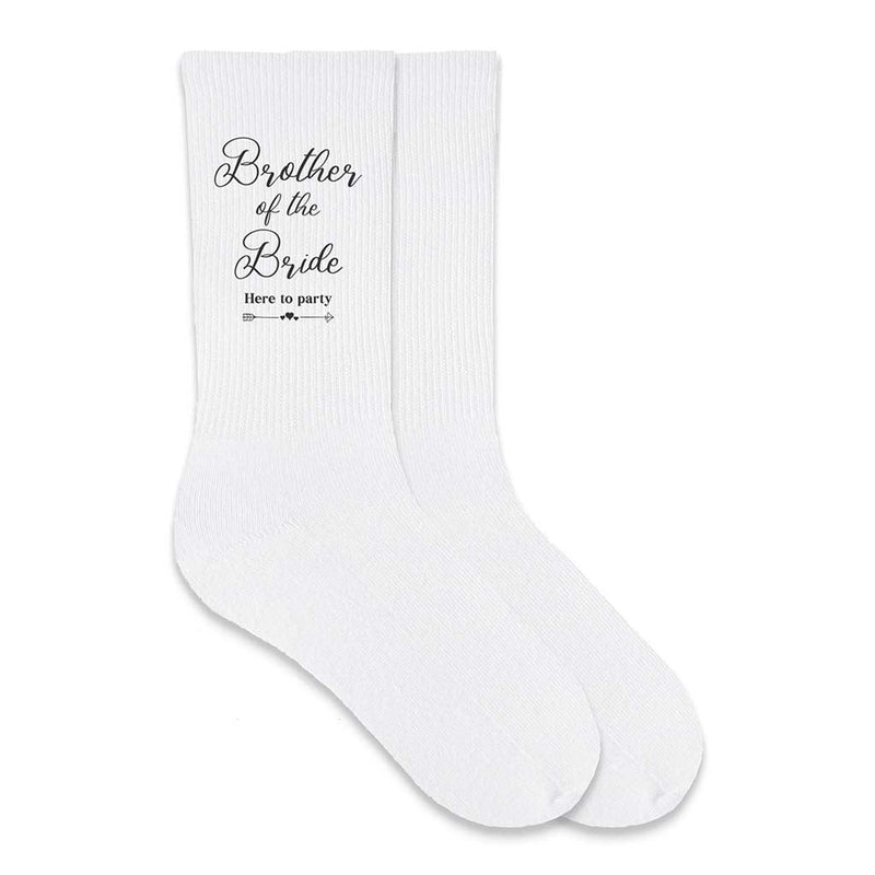 Fun Wedding Party Socks for the Brother of the Bride