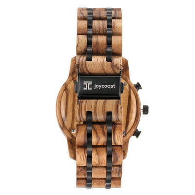 Breiler Zebrawood Chronograph Watch