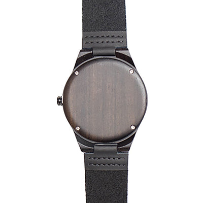 Personalized Dark Brown Wooden Wrist Watch