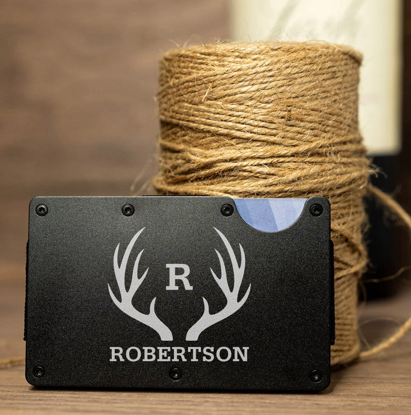 Personalized Aluminum Metal Wallet Credit Card Holder