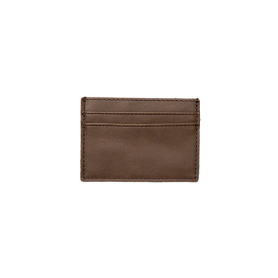 Personalized Men's Dark Brown Slim Wallet