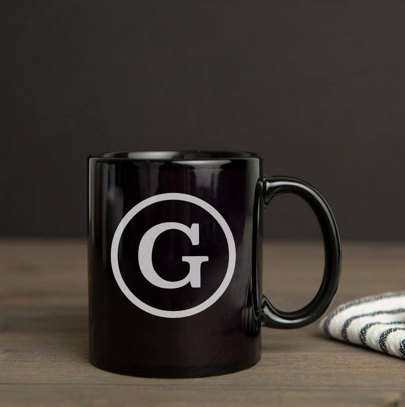 Personalized Groomsmen Black Coffee Mug