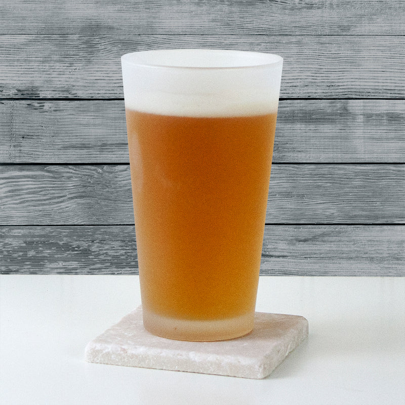 Personalized Groomsman Best Man Proposal Frosted Pint Glass