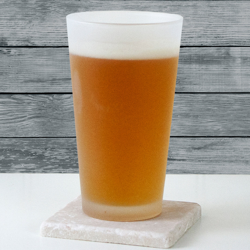 Personalized Groomsman Best Man Proposal Frosted Pint Glass
