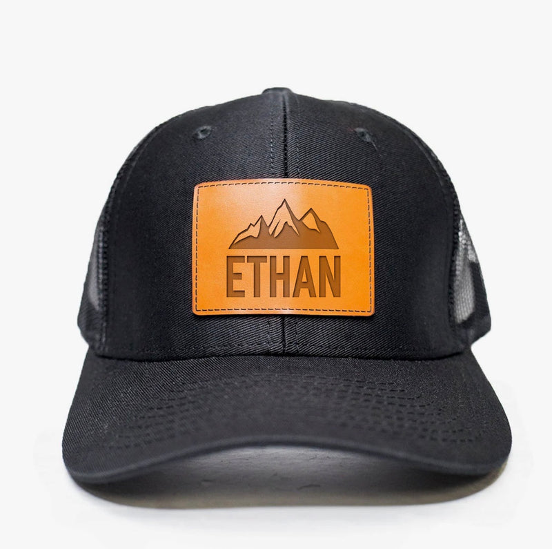 Personalized Black Trucker Hat