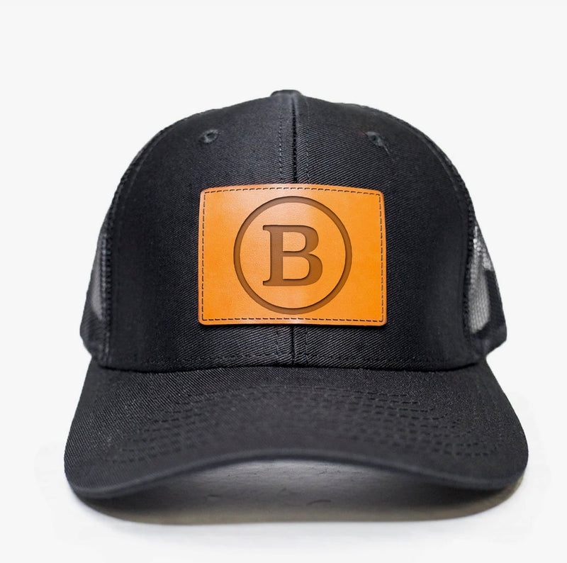 Personalized Black Trucker Hat