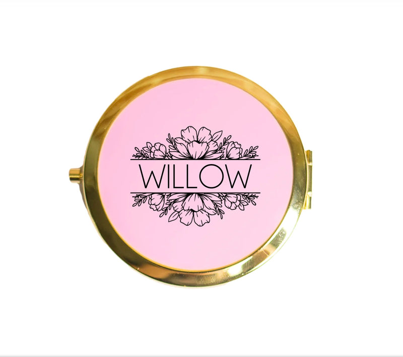 Personalized Bridesmaid Compact Mirrors