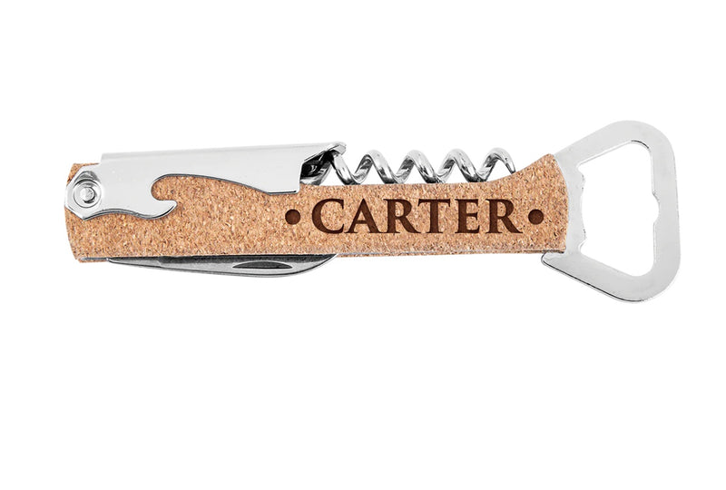 Personalized Cork Bottle Opener