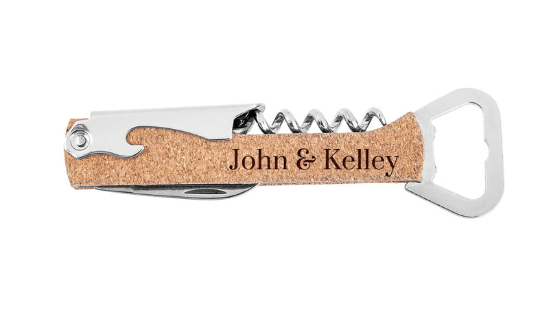 Personalized Cork Bottle Opener