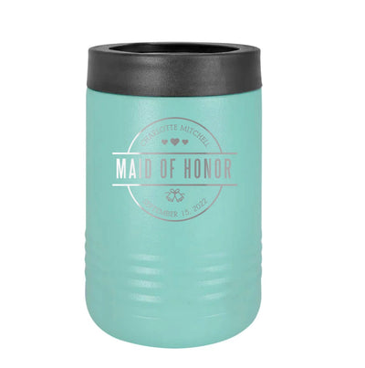 Personalized Bridesmaid Can Holders