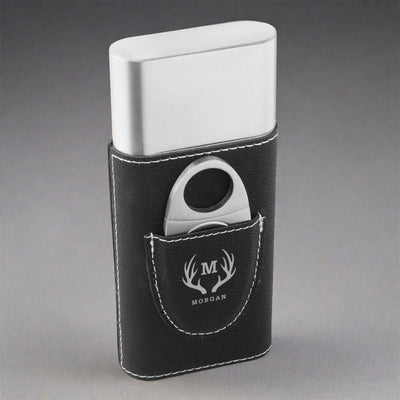 Personalized Gentleman's Reserve Cigar Holder - Black