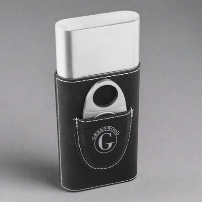 Personalized Gentleman's Reserve Cigar Holder - Black
