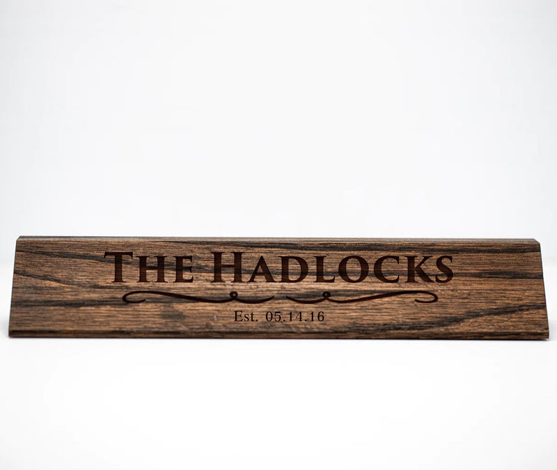 Personalized Desk Name Plate