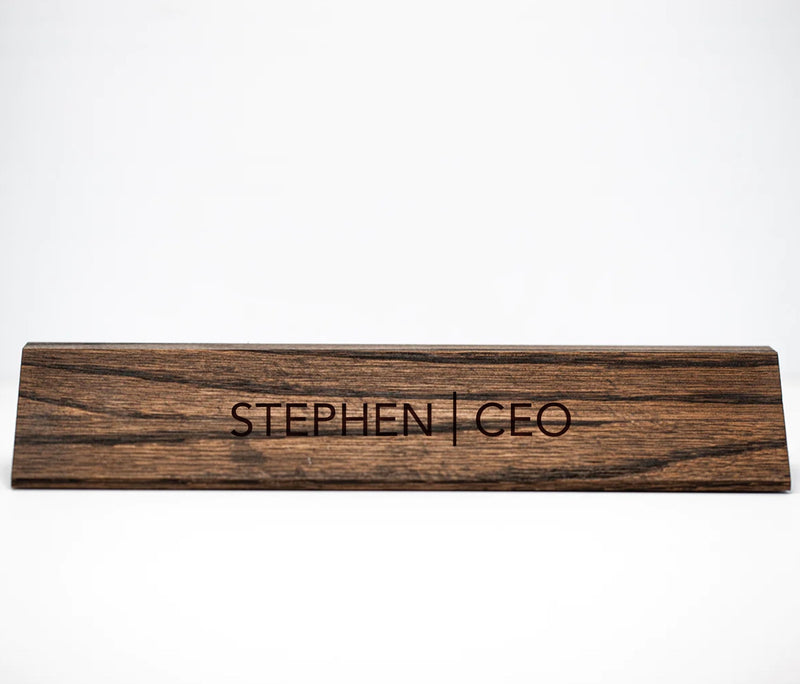 Personalized Desk Name Plate
